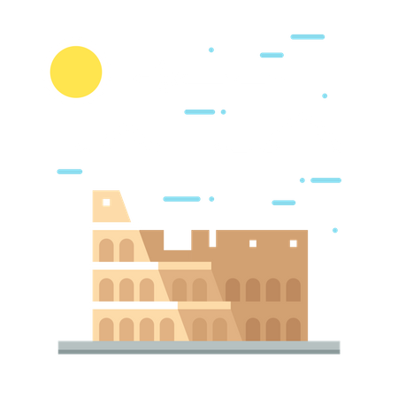 Roman Colosseum  Illustration