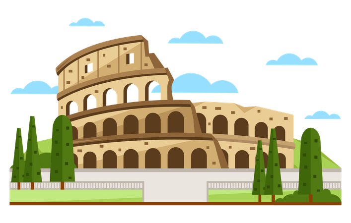 Roman Colosseum  Illustration
