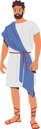 Roman Man in Historical Costume  Illustration