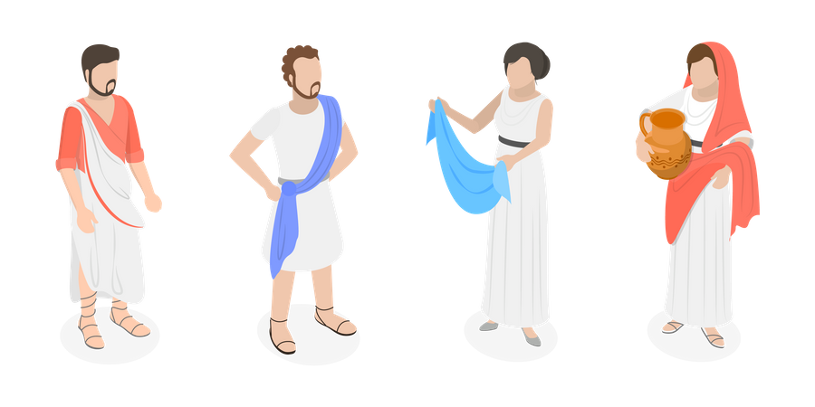 Roman People  Illustration