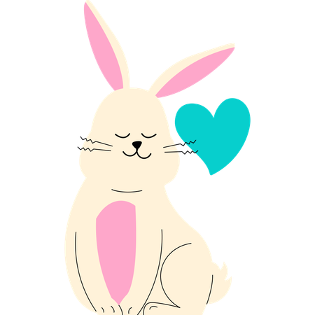 Romance Bunny  Illustration