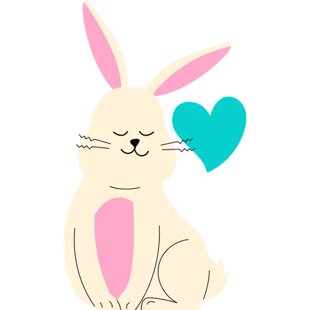 Romance Bunny  Illustration