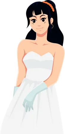 Romantic Bride Illustration