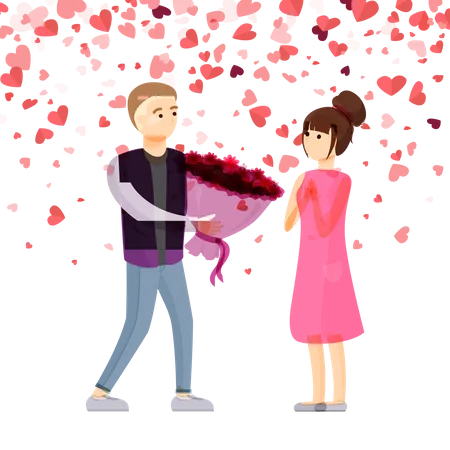 Romantic Couple Illustration