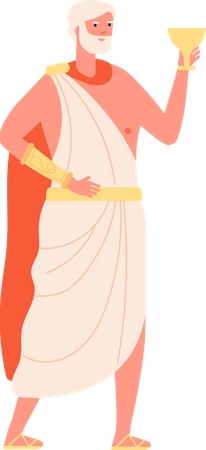 Roi de la Rome antique  Illustration