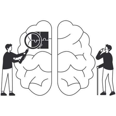 Rompecabezas de estrategia  Ilustración