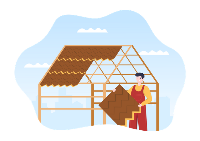 Roof Reconstruction  Illustration