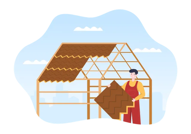 Roof Reconstruction  Illustration