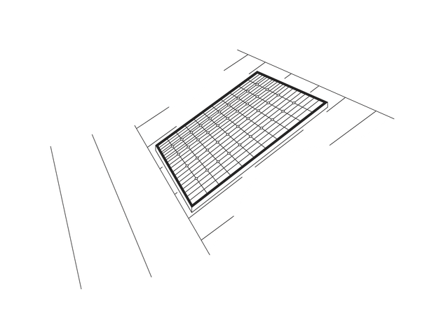 Rooftop solar energy system  Illustration