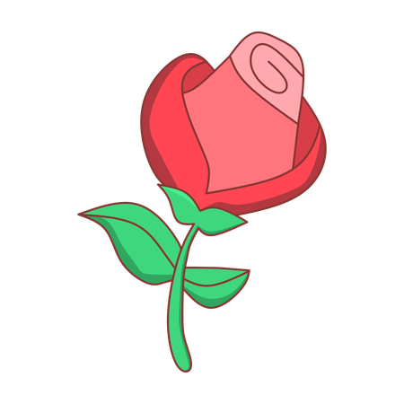 Flor rosa  Ilustração