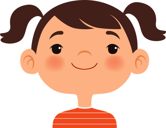 Rosto sorridente  Ilustração