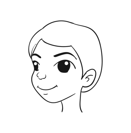 Rosto sorridente  Illustration