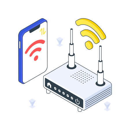 Roteador Wi-Fi  Ilustração