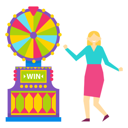 Roulette Fortune Wheel Gambling  Illustration