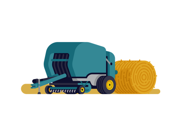 Round baler  Illustration