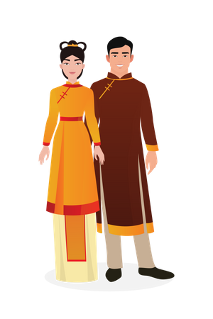 Roupa tradicional japonesa  Ilustração