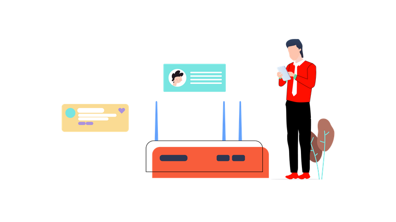 Router Management  Illustration