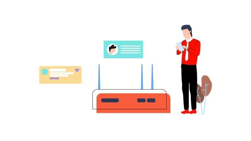 Router Management  Illustration