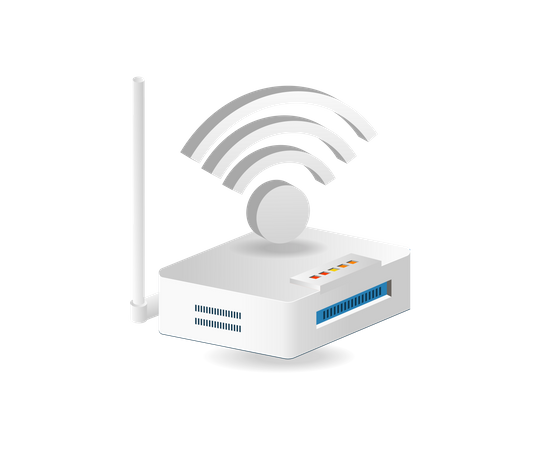 Routeur réseau Wifi  Illustration