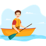 illustration rowing