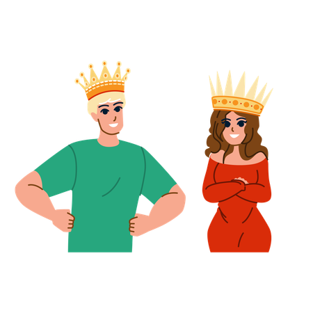 Royal prince and princess  Illustration