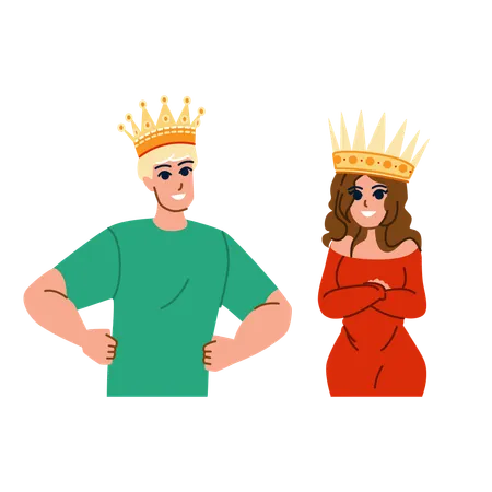 Royal prince and princess  Illustration