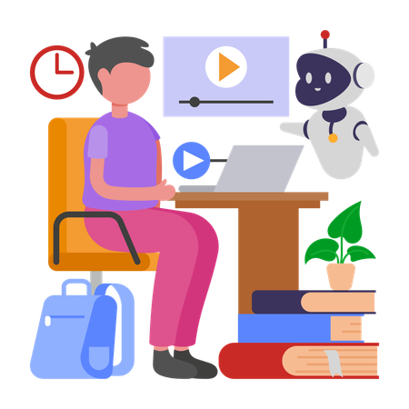 RPA in Education  Illustration