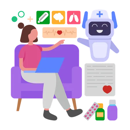 RPA in Healthcare  Illustration
