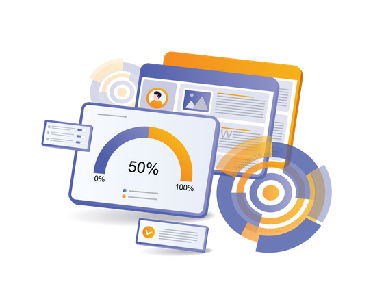 RPM speed of development of business analysis  Illustration