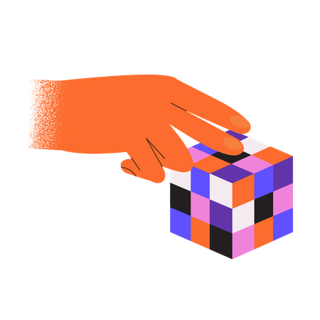 Rubik's cube Illustration