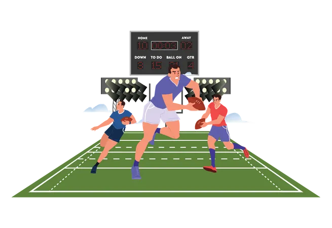 Rugby Competition  Illustration