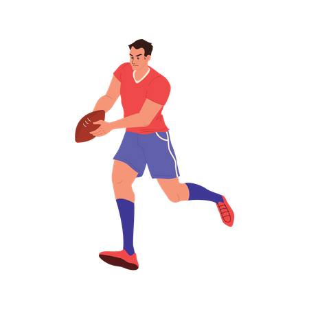 Rugby player Illustration