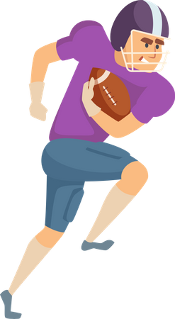 Rugby player  Illustration