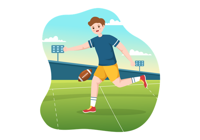 Rugby Player  일러스트레이션