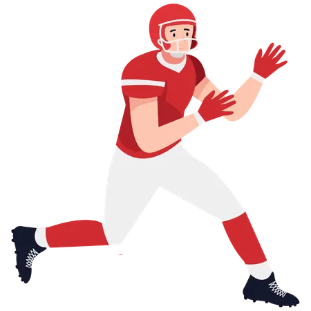 ラグビーレシーバーのランニングルート  イラスト