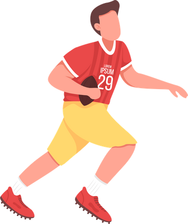 Rugby Spieler  Illustration