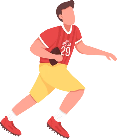 Rugby Spieler  Illustration