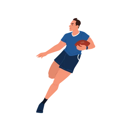 Rugby Spieler  Illustration