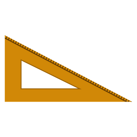 Ruler triangle  Illustration