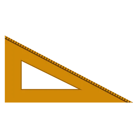 Ruler triangle  Illustration