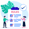 rules list illustration