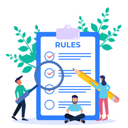 Rules list  Illustration