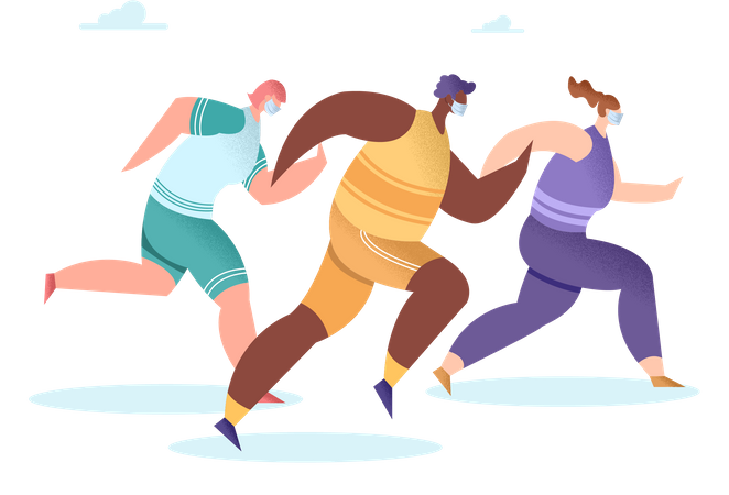 Runners Illustration