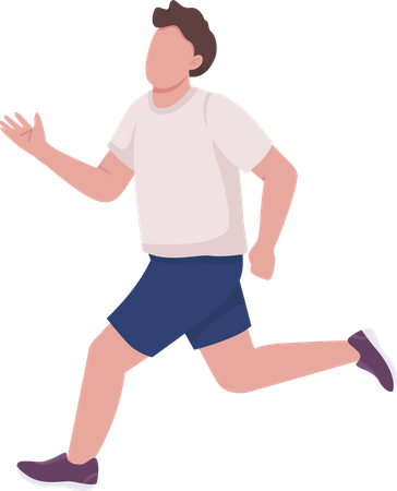 Running athlete Illustration