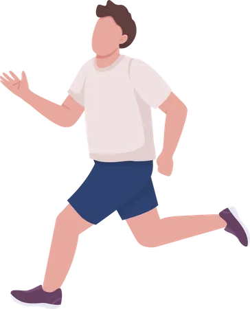 Running athlete Illustration