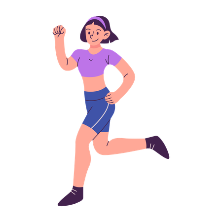 Running athlete  Illustration