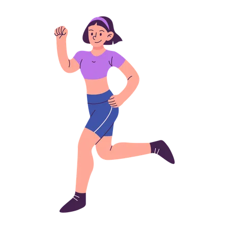 Running athlete  Illustration