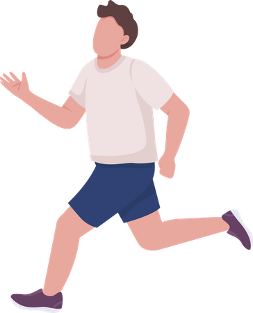 Running athlete  Illustration