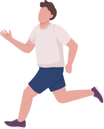 Running athlete  Illustration