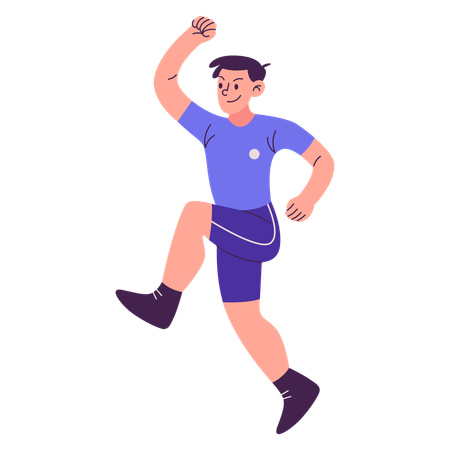 Running boy  Illustration